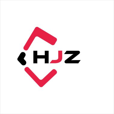 HJZ yaratıcı minimalist harf logosu. HJZ benzersiz vektör baş harfleri harf logosu tasarımı