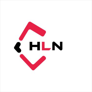 HLN yaratıcı minimalist harf logosu. HLN benzersiz vektör baş harfleri harf logosu tasarımı