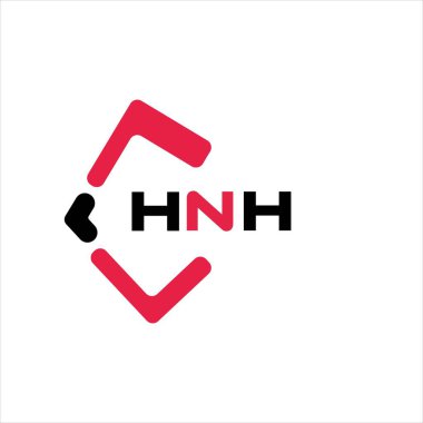 HNH yaratıcı minimalist harf logosu. HNH benzersiz vektör baş harfleri harf logosu tasarımı