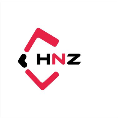 HNZ yaratıcı minimalist harf logosu. HNZ benzersiz vektör baş harfleri harf logosu tasarımı