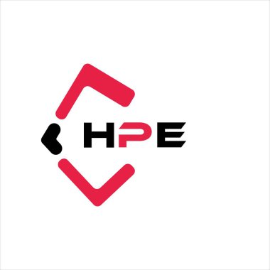 HPE yaratıcı minimalist harf logosu. HPE benzersiz vektör baş harfleri harf logosu tasarımı