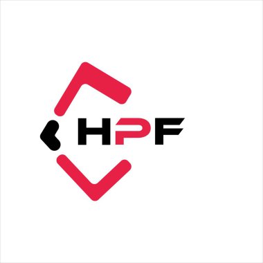 HPF yaratıcı minimalist harf logosu. HPF benzersiz vektör baş harfleri harf logosu tasarımı