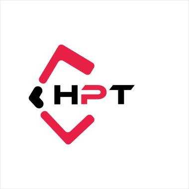 HPT yaratıcı minimalist harf logosu. HPT benzersiz vektör baş harfleri harf logosu tasarımı