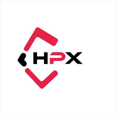 HPX yaratıcı minimalist harf logosu. HPX benzersiz vektör baş harfleri harf logosu tasarımı