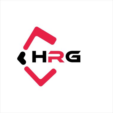 HRG yaratıcı minimalist harf logosu. HRG benzersiz vektör baş harfleri harf logosu tasarımı