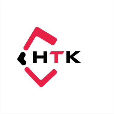 HTK yaratıcı minimalist harf logosu. HTK benzersiz vektör baş harfleri harf logosu tasarımı