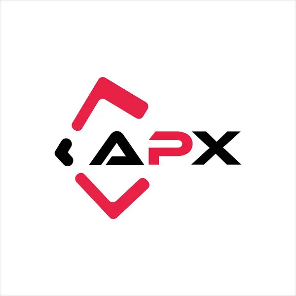 APX yaratıcı minimalist harf logosu. APX benzersiz vektör baş harfleri alfabe harfi logo tasarımı