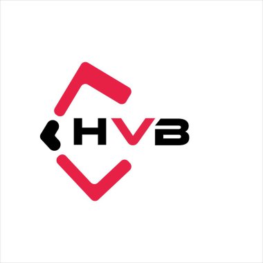 HVB yaratıcı minimalist harf logosu. HVB benzersiz vektör baş harfleri harf logosu tasarımı