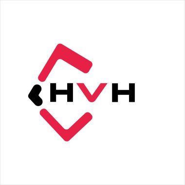 HVH yaratıcı minimalist harf logosu. HVH benzersiz vektör baş harfleri harf logosu tasarımı