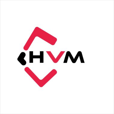 HVM yaratıcı minimalist harf logosu. HVM benzersiz vektör baş harfleri harf logosu tasarımı