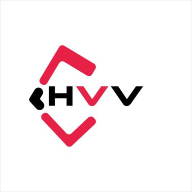 HVV yaratıcı minimalist harf logosu. HVV benzersiz vektör baş harfleri harf logosu tasarımı