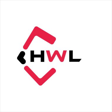 HWL yaratıcı minimalist harf logosu. HWL benzersiz vektör baş harfleri harf logosu tasarımı