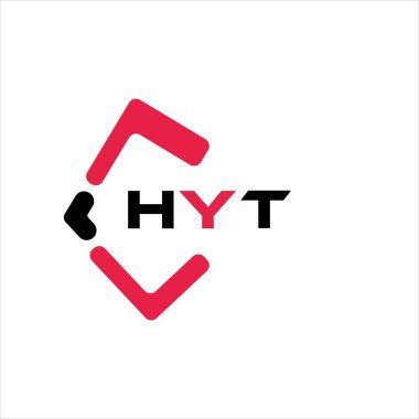 HYT yaratıcı minimalist harf logosu. HYT benzersiz vektör baş harfleri harf logosu tasarımı