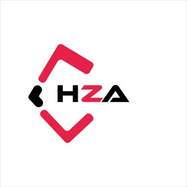 HZA yaratıcı minimalist harf logosu. HZA eşsiz vektör baş harfleri alfabe harfi logosu HZA yaratıcı minimalist harf logosu. HZA benzersiz vektör baş harfleri harf logosu tasarımı