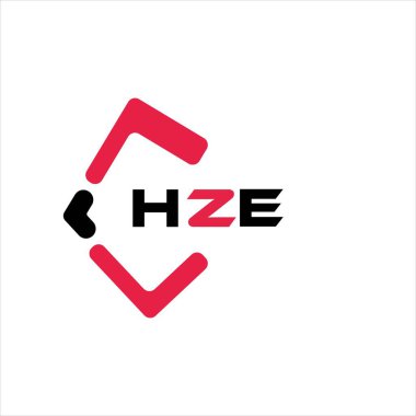 HZE yaratıcı minimalist harf logosu. HZE benzersiz vektör baş harfleri harf logosu tasarımı