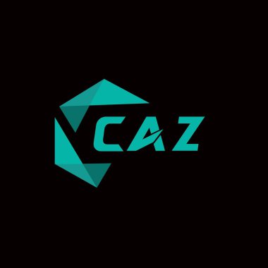 CAZ yaratıcı minimalist harf logosu. CAZ benzersiz vektör baş harfleri alfabe harfi logo tasarımı