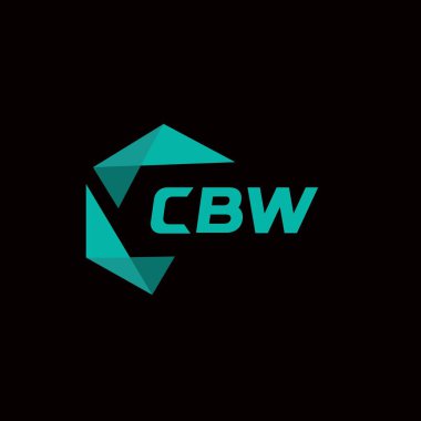 CBW yaratıcı minimalist harf logosu. CBW benzersiz vektör baş harfleri harf logosu tasarımı