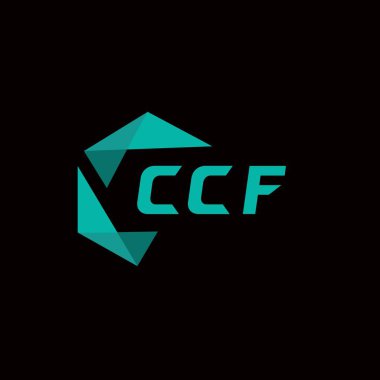 CCF yaratıcı minimalist harf logosu. CCF eşsiz vektör baş harfleri alfabe harf logosu tasarımı