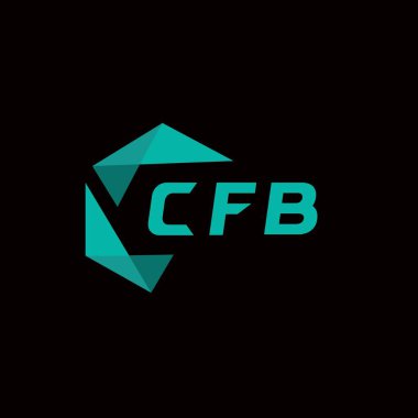 CFB yaratıcı minimalist harf logosu. CFB benzersiz vektör baş harfleri harf logosu tasarımı