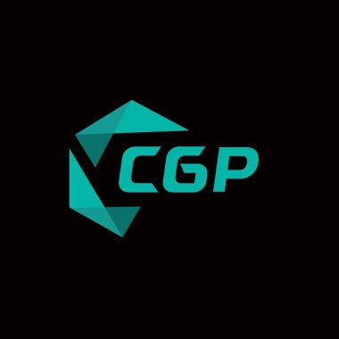 CGP yaratıcı minimalist harf logosu. CGP benzersiz vektör baş harfleri harf logosu tasarımı