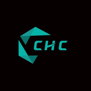CHC yaratıcı minimalist harf logosu. CHC benzersiz vektör baş harfleri harf logosu tasarımı