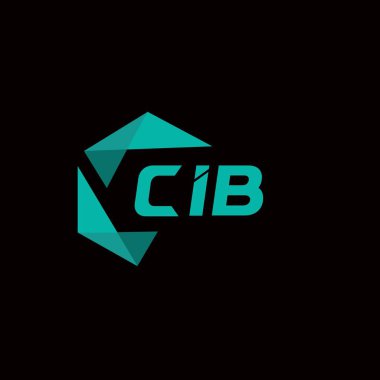 CIB yaratıcı minimalist harf logosu. CIB benzersiz vektör baş harfleri alfabe harf logosu tasarımı