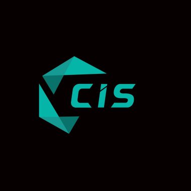 CIS yaratıcı minimalist harf logosu. CIS eşsiz vektör baş harfleri alfabe harf logosu tasarımı