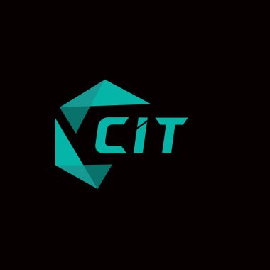 CIT yaratıcı minimalist harf logosu. CIT eşsiz vektör baş harfleri alfabe harfi logo tasarımı