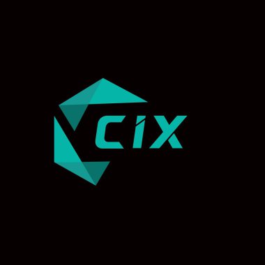 CIX 'in yaratıcı minimalist harf logosu. CIX eşsiz vektör baş harfleri alfabe harf logosu tasarımı