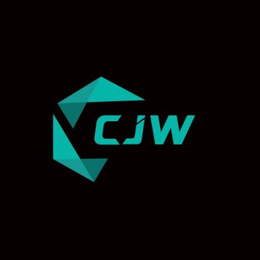 CJW yaratıcı minimalist harf logosu. CJW benzersiz vektör baş harfleri harf logosu tasarımı