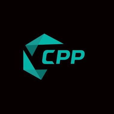 CPP yaratıcı minimalist harf logosu. CPP benzersiz vektör baş harfleri harf logosu tasarımı