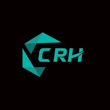 CRH yaratıcı minimalist harf logosu. CRH benzersiz vektör baş harfleri harf logosu tasarımı