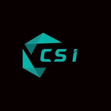 CSI yaratıcı minimalist harf logosu. CSI benzersiz vektör baş harfleri alfabe harf logosu tasarımı
