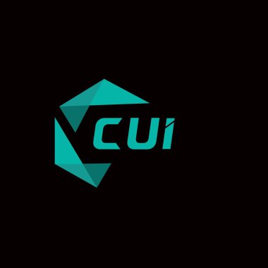 CUI yaratıcı minimalist harf logosu. CUI benzersiz vektör baş harfleri harf logosu tasarımı