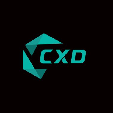 CXD yaratıcı minimalist harf logosu. CXD benzersiz vektör baş harfleri harf logosu tasarımı