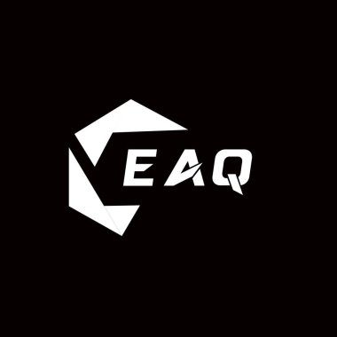 EAQ yaratıcı minimalist harf logosu. EAQ benzersiz vektör baş harfleri harf logosu tasarımı