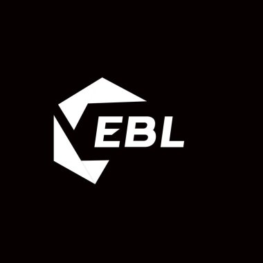EBL yaratıcı minimalist harf logosu. EBL benzersiz vektör baş harfleri harf logosu tasarımı