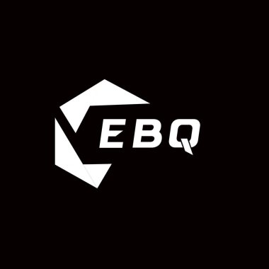 EBQ yaratıcı minimalist harf logosu. EBQ benzersiz vektör baş harfleri harf logosu tasarımı