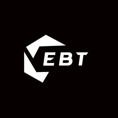 EBT yaratıcı minimalist harf logosu. EBT benzersiz vektör baş harfleri harf logosu tasarımı