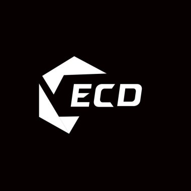 ECD yaratıcı minimalist harf logosu. ECD benzersiz vektör baş harfleri harf logosu tasarımı