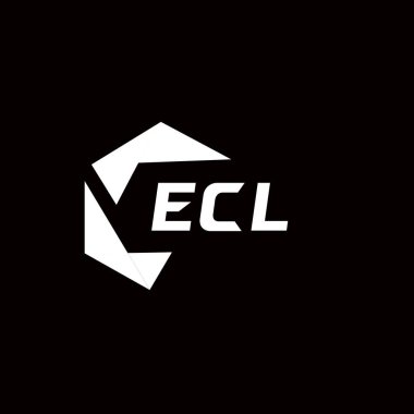 ECL yaratıcı minimalist harf logosu. ECL benzersiz vektör baş harfleri harf logosu tasarımı
