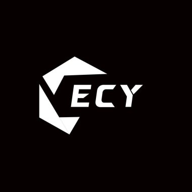 ECY yaratıcı minimalist harf logosu. ECY benzersiz vektör baş harfleri harf logosu tasarımı