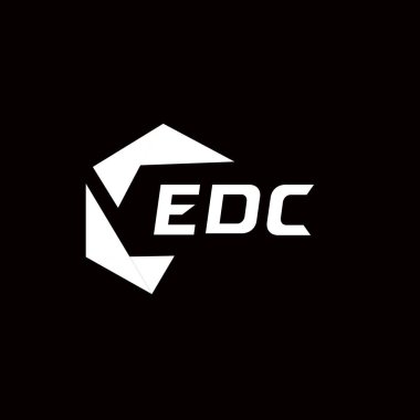 EDC yaratıcı minimalist harf logosu. EDC benzersiz vektör baş harfleri harf logosu tasarımı