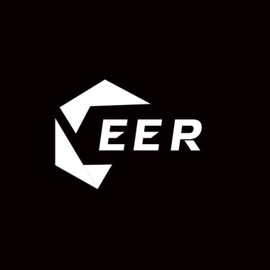 Yaratıcı minimalist harf logosu. EER benzersiz vektör baş harfleri alfabe harf logosu tasarımı