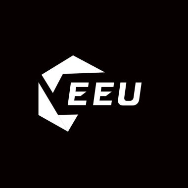 AB yaratıcı minimalist harf logosu. EEU benzersiz vektör baş harfleri harf logosu tasarımı