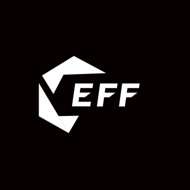 EFF yaratıcı minimalist harf logosu. EFF benzersiz vektör baş harfleri harf logosu tasarımı