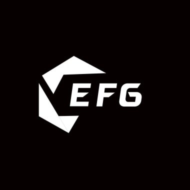 EFG yaratıcı minimalist harf logosu. EFG benzersiz vektör baş harfleri harf logosu tasarımı