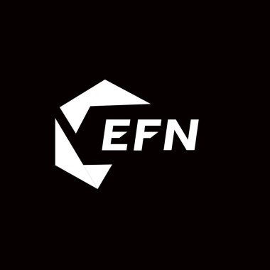 EFN yaratıcı minimalist harf logosu. EFN eşsiz vektör baş harfleri harf logosu tasarımı