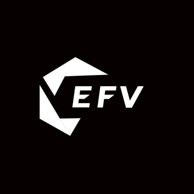 EFV yaratıcı minimalist harf logosu. EFV benzersiz vektör baş harfleri harf logosu tasarımı