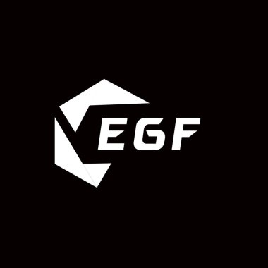 EGF yaratıcı minimalist harf logosu. EGF benzersiz vektör baş harfleri harf logosu tasarımı